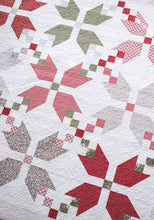 Load image into Gallery viewer, &quot;Figgy Pudding&quot; simple Christmas star quilt by Lella Boutique. Fat Quarter quilt. Fabric is Christmas Morning by Lella Boutique for Moda. Download the PDF here.